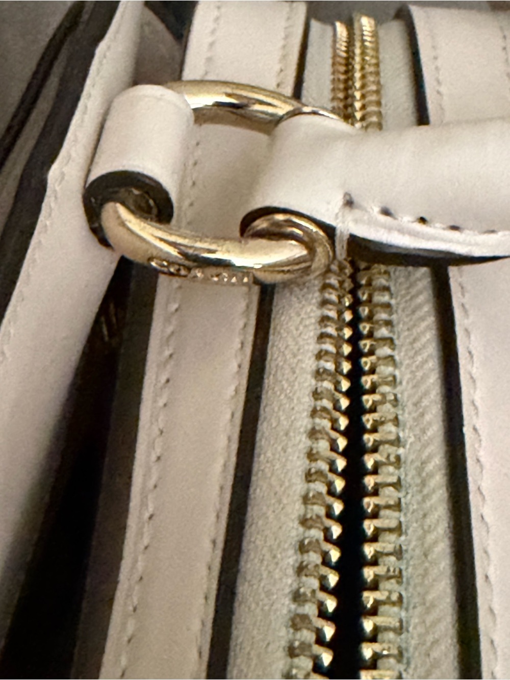 Coach Lillie Carryall Satchel Beige & White Dome Satchel with Signature C Print - Picture 13 of 14